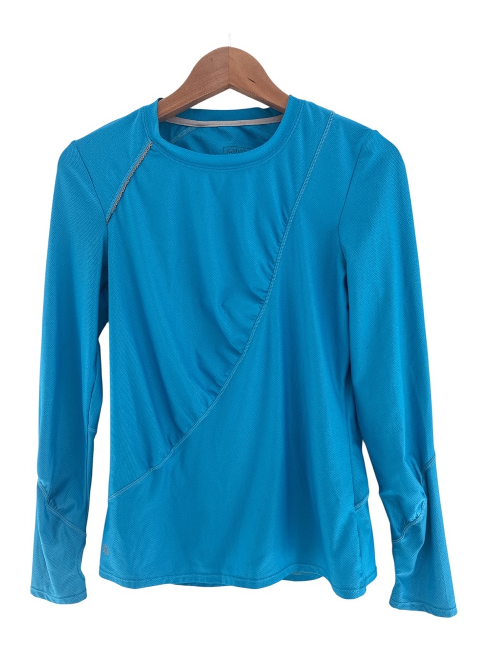 Athleta Long Sleeve Ruched Athletic Top Size Medium